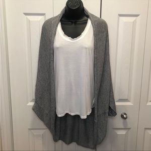 Zara Knit Grey Slouchy Oversized Cardigan